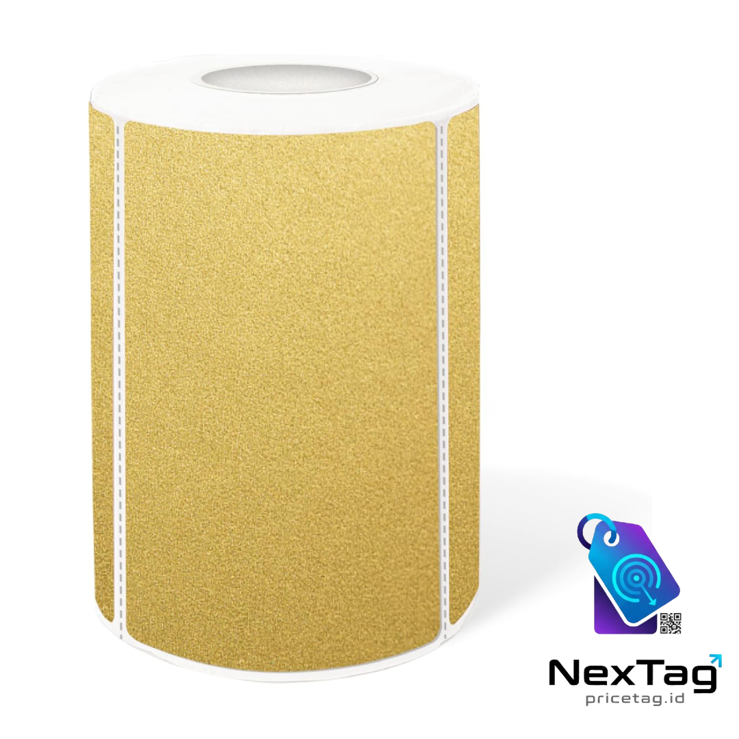 (300) 2×3" Brown Removable Thermal Labels