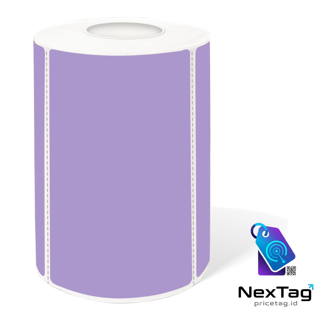 (300) 2×3" Purple Removable Thermal Labels