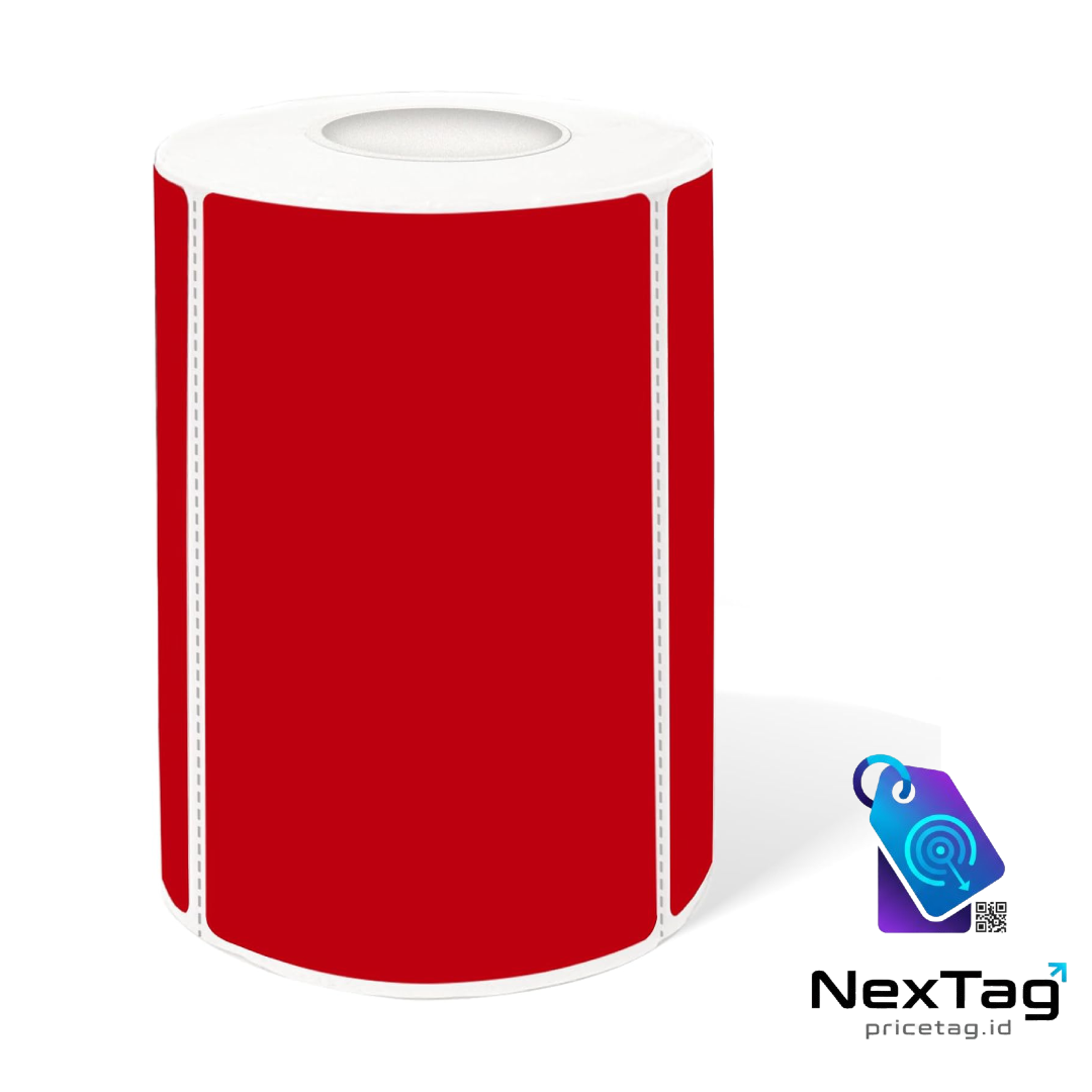 (300) 2×3" Red Removable Thermal Labels