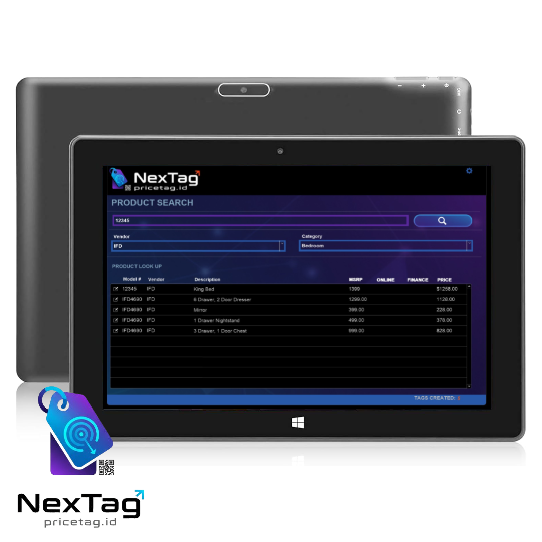 (1) 10.1 Inch Windows Tablet