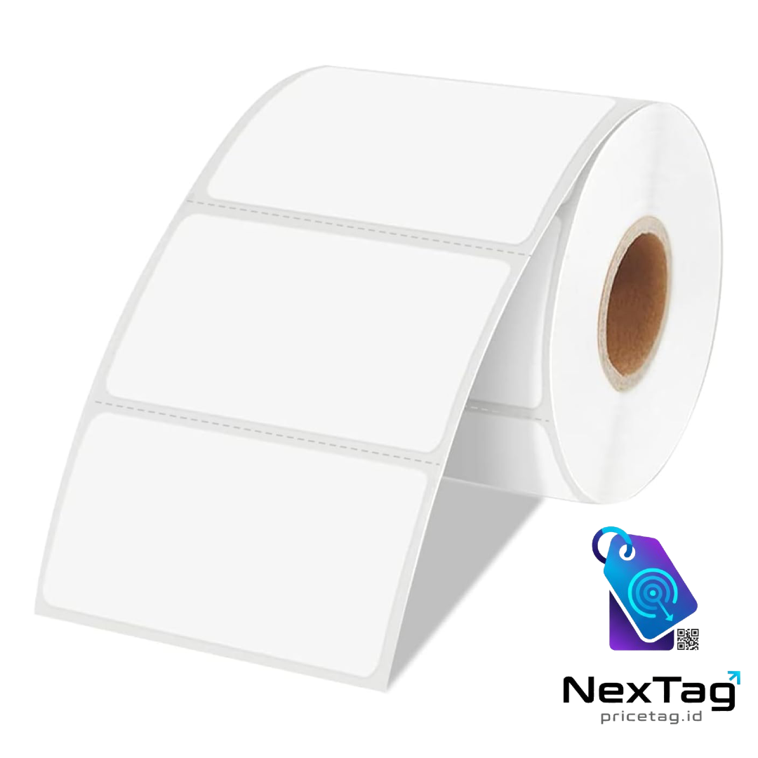 (300) 2×3" White Removable Thermal Labels